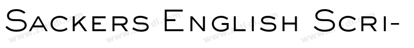 Sackers English Scri字体转换